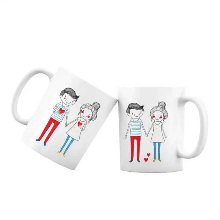 Renkli Aşk Kupa Bardak