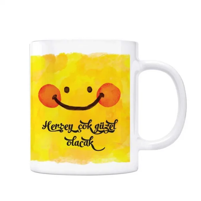 Herşey Çok Güzel Olacak Kupa Bardak - Smile