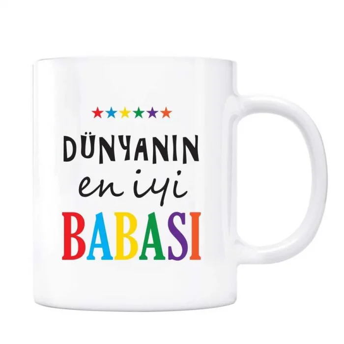 Dünyanın En İyi Babası Kupa Bardak - Yıldızlı