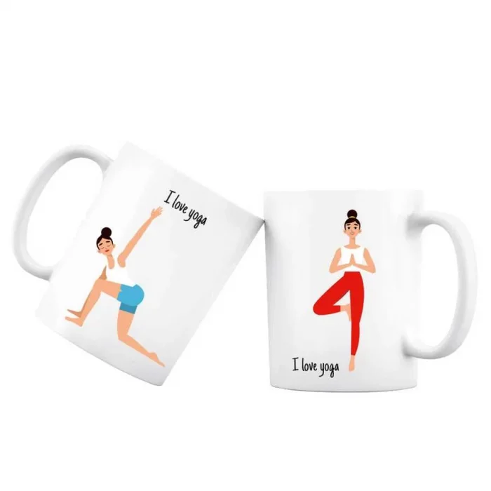 I Love Yoga Kupa Bardak - Model 6