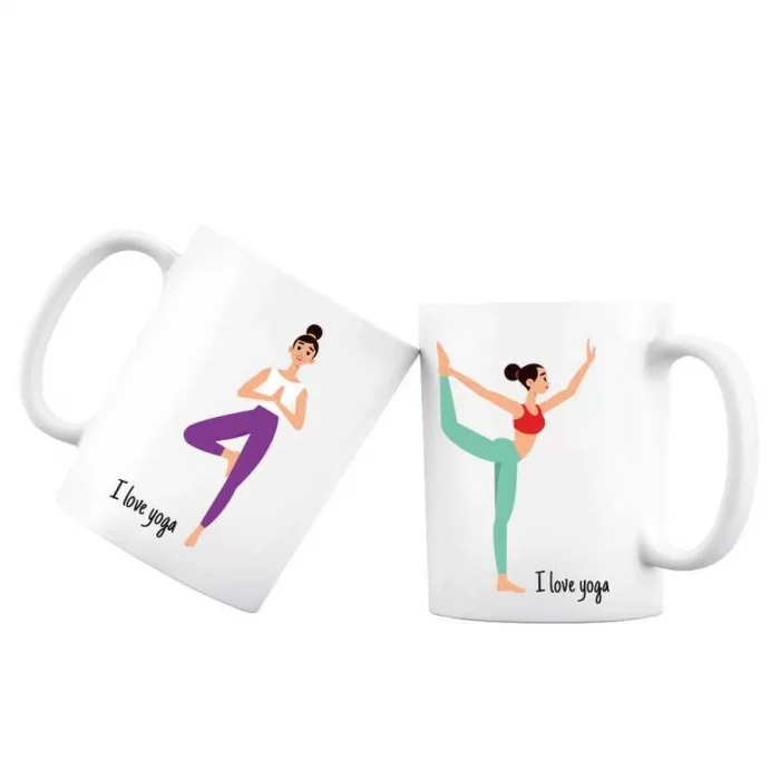 I Love Yoga Kupa Bardak - Model 7