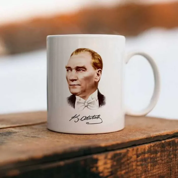 Baş Komutan Mustafa Kemal Atatürk Fotoğraflı Kupa