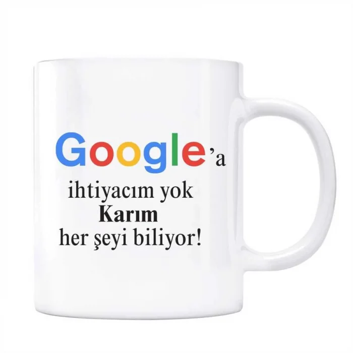 Google Kupa Bardak - Karım Her Şeyi Biliyor Google a İhtiyaç Yok