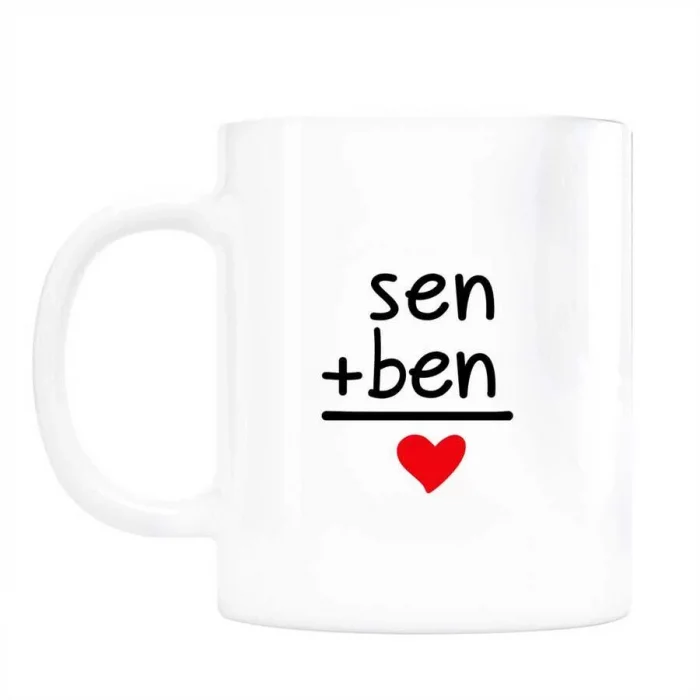 Sen Ben Aşk Kupa Bardak