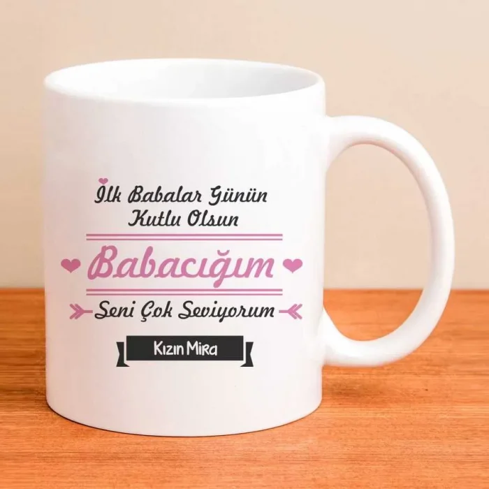 İlk Babalar Günün Kutlu Olsun Kişiye Özel Kupa