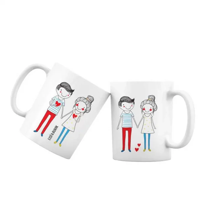 Kişiye Özel Kupa Bardak - Aşk Renkli