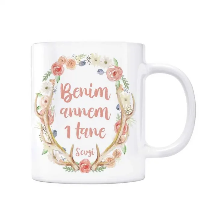 Anneler Gününe Özel Kupa Bardak - Benim Annem 1 Tane