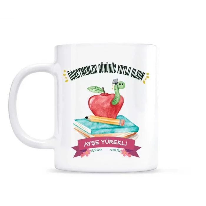 Öğretmenler Gününe Özel İsimli Kupa Bardak - 4