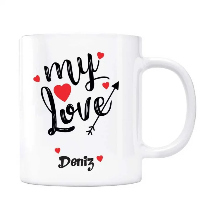 Sevgililer Gününe Özel İsimli Kupa Bardak - My Love