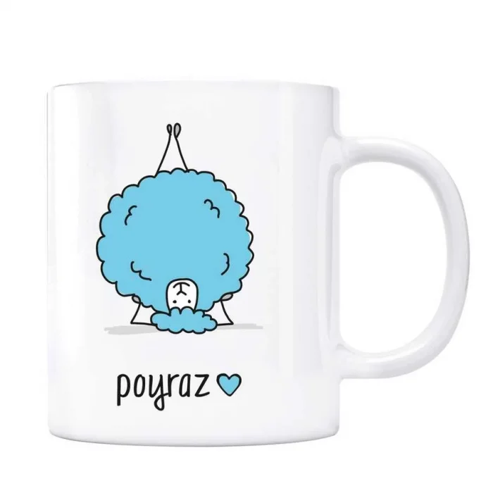 I Love Yoga Kişiye Özel İsimli Kupa Bardak - Kuzu Mavi Renk