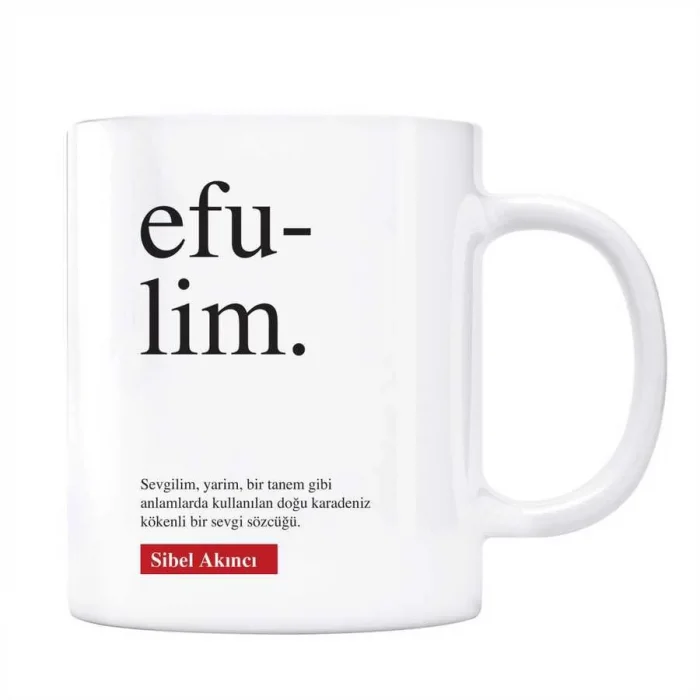 Efulim Kupa Efulim Anlamı Kişiye Özel Kupa