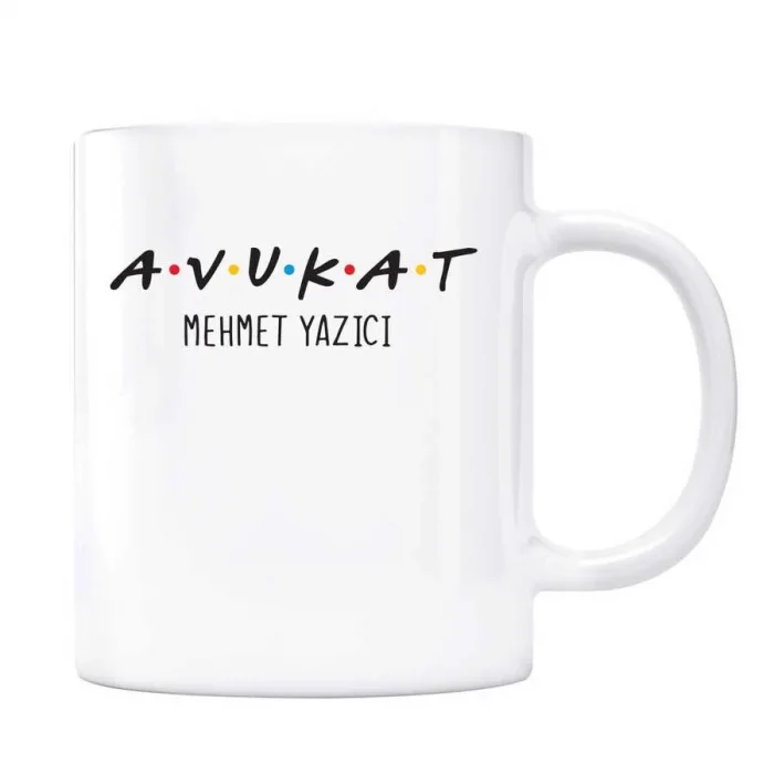 Avukatlara Özel İsimli Kupa Bardak