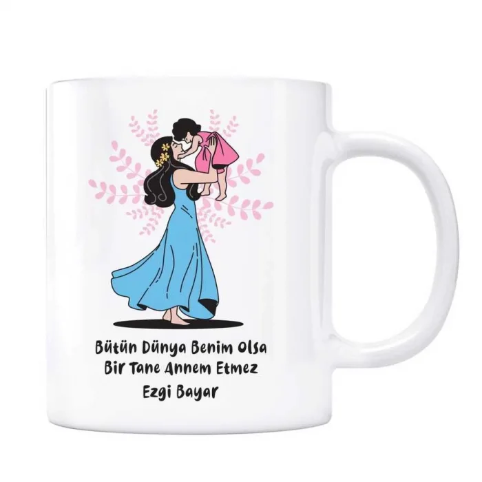 Bir Tane ANNEM İsmli Kupa