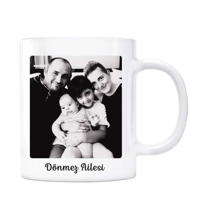 Kişiye Özel Fotoğraflı İsimli Kupa Bardak