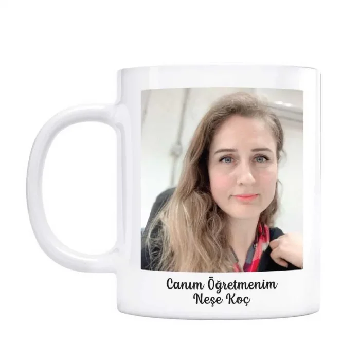 Öğretmenler Gününe Özel Fotoğraflı İsimli Kupa Bardak