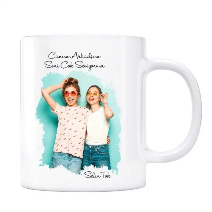 Canım Arkadaşım Vintage Fotoğraflı Kupa Bardak