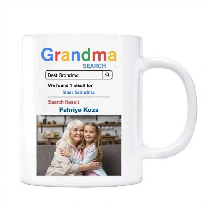 Fotoğraflı Grandma Google Arama Motoru Anneanne Kupa