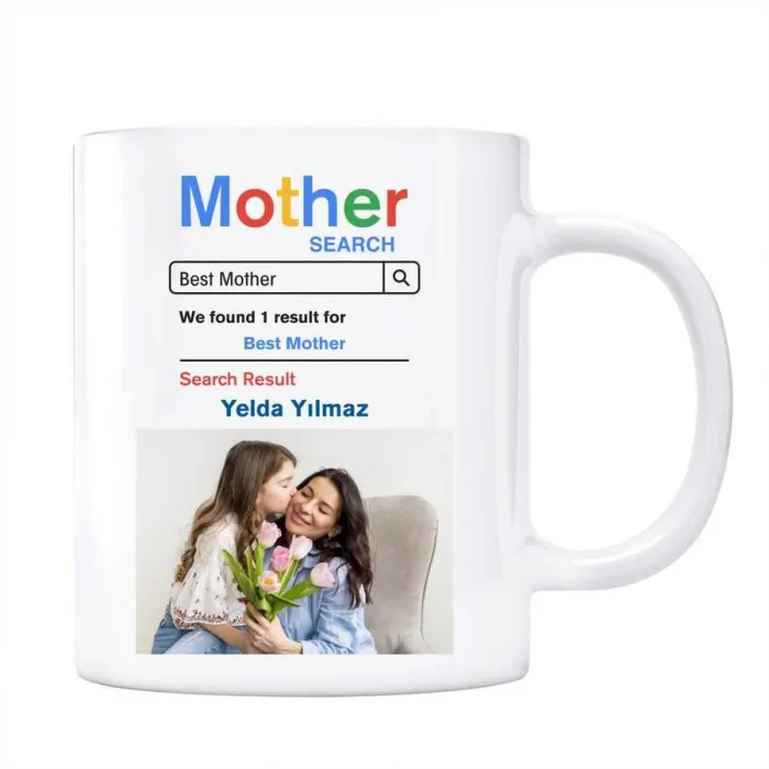 Anneler Günü Hediyesi Fotoğraflı Mother Google Arama Motoru Anne Kupa