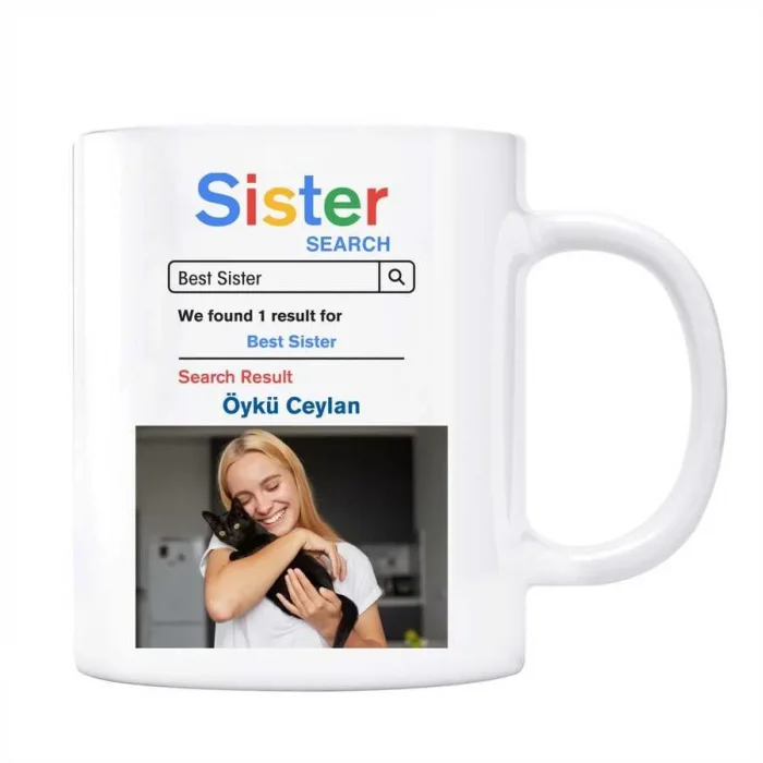 Fotoğraflı Sister Google Arama Motoru Kız Kardeş Kupa