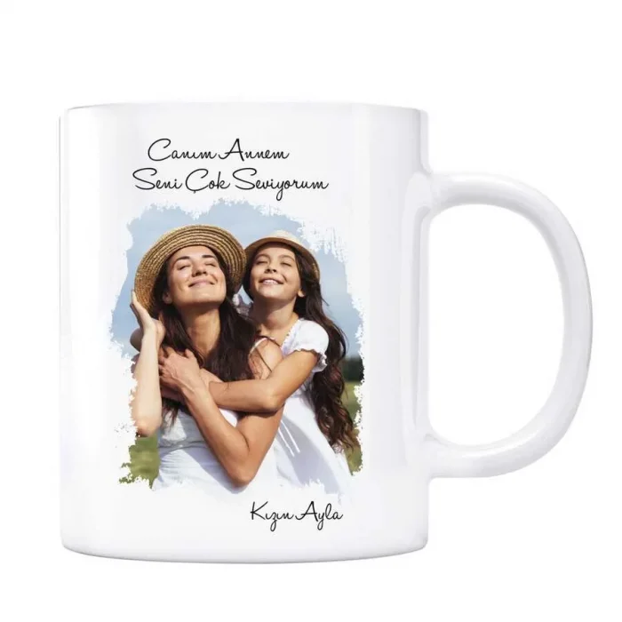 Anneler Günü Hediyesi Canım Annem Fotoğraflı Kupa