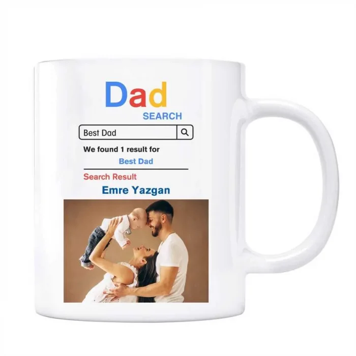 Fotoğraflı Best Dad Google Arama Motoru Baba Kupa