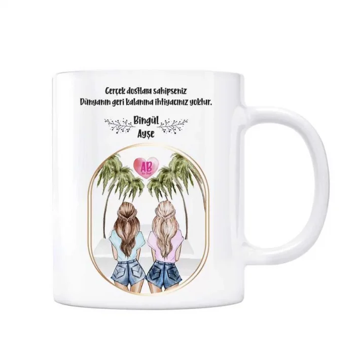 Kişiye Özel Kupa Bardak - Gerçek Dostlar