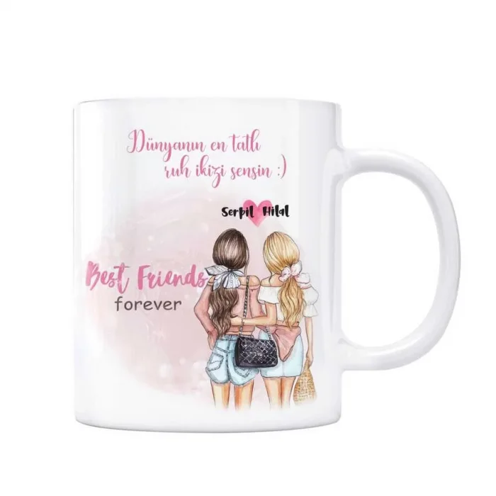 Kişiye Özel Kupa Bardak - Dünyanın En Tatlı Ruh İkizi