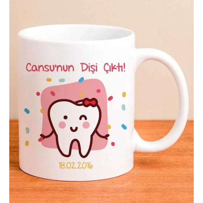 Bebeklere Özel Kupa Bardak - İlk Diş Kutlama Kupası