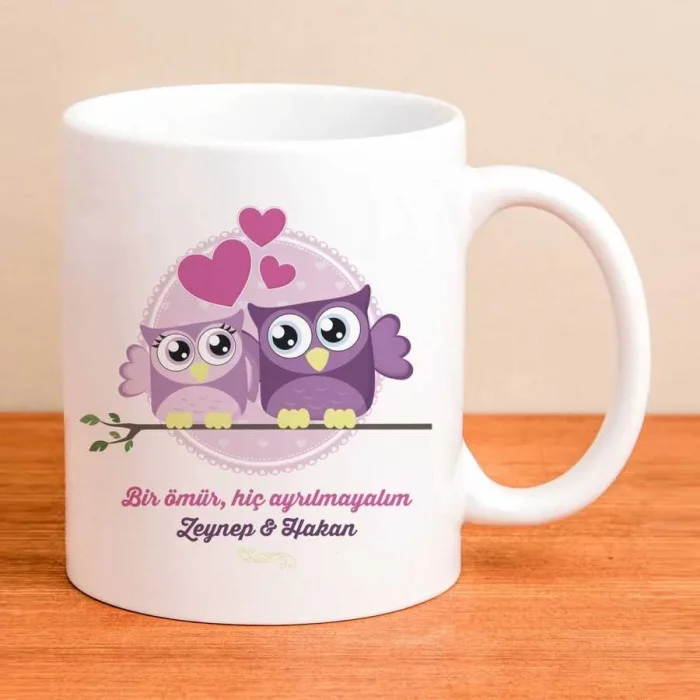 Bir Ömür Hiç Ayrılmayalım Kişiye Özel Kupa