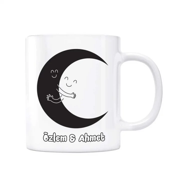 Sevgililere Özel Kupa Bardak - Ay Dede