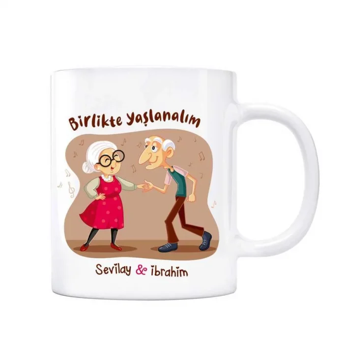Sevgililer Gününe Özel Kupa Bardak - Birlikte Yaşlanalım