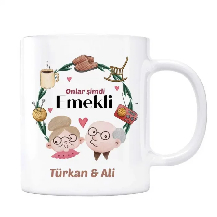 Kişiye Özel İsimli Kupa Bardak - Onlar Şimdi Emekli
