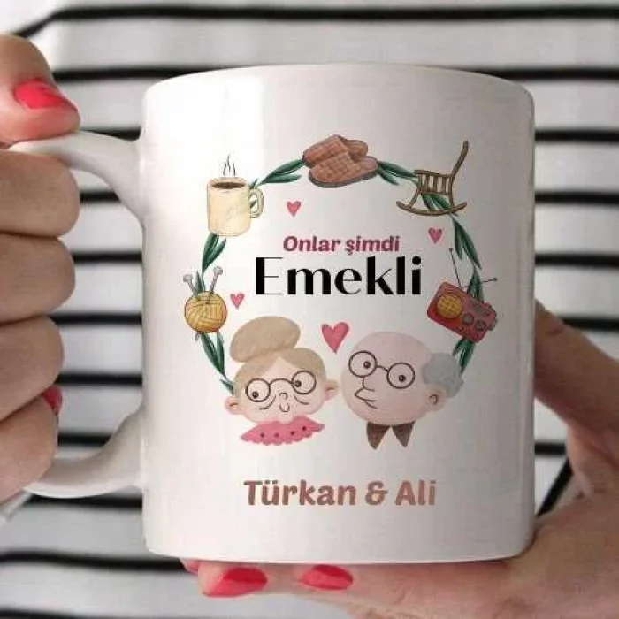 Kişiye Özel İsimli Kupa Bardak - Onlar Şimdi Emekli