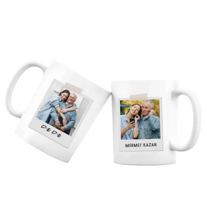 Dede Fotoğraflı İsimli Kupa Bardak