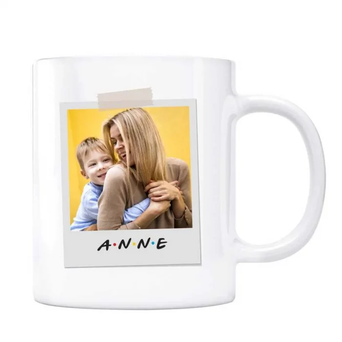 Anne 2 Fotoğraflı İsimli Kupa Bardak