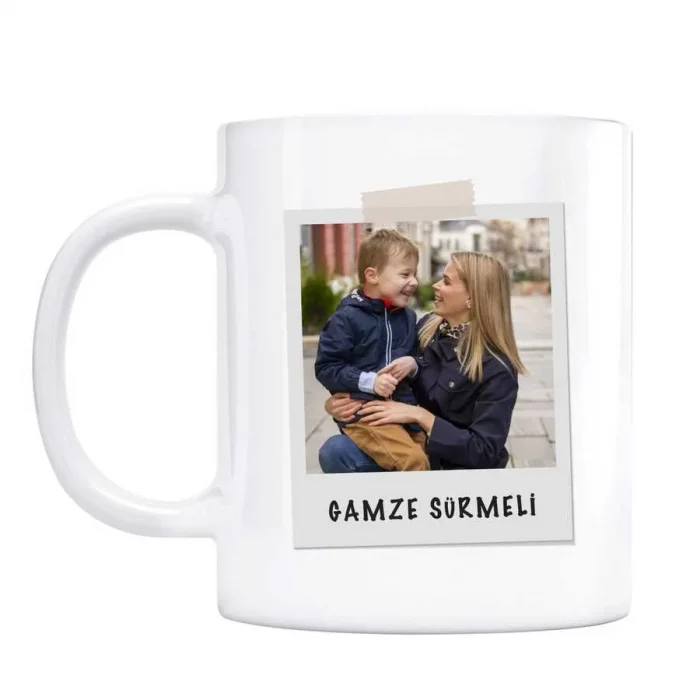 Anne 2 Fotoğraflı İsimli Kupa Bardak