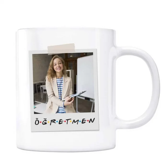 Öğretmenler Gününe Özel İsimli Fotoğraflı Kupa Bardak
