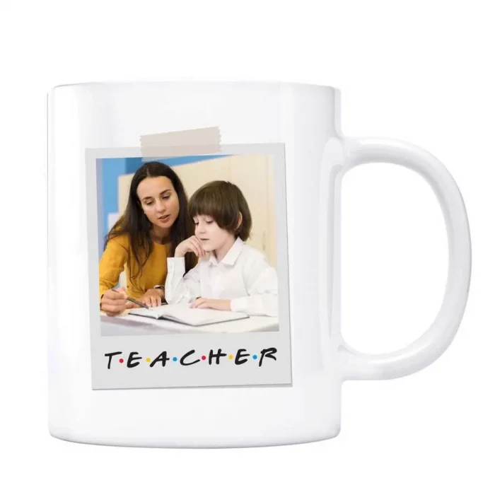 Öğretmenlere Özel İsimli Fotoğraflı Kupa Bardak