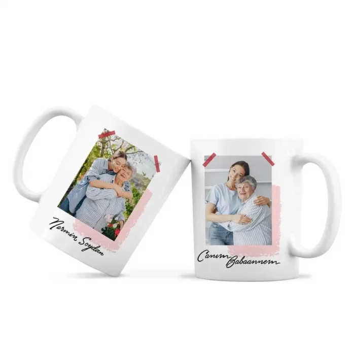 Anneler Günü Hediyesi Fotoğraflı Babaanne Kupa