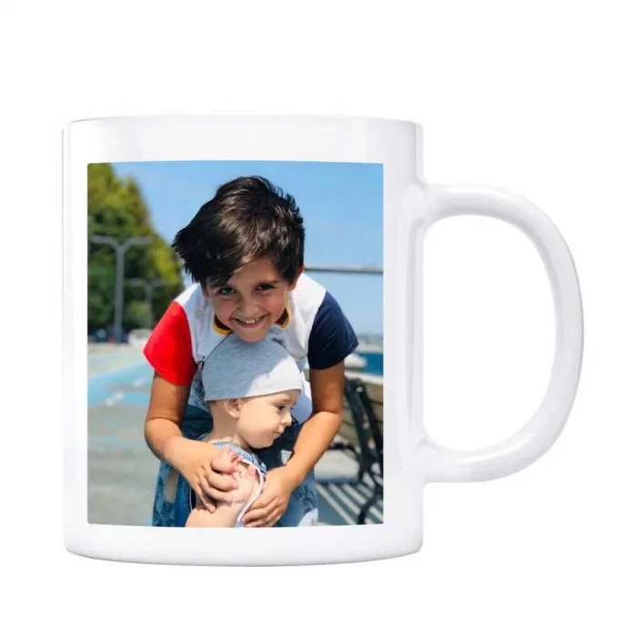 Çocuklara Özel Fotoğraflı Kupa Bardak - Kardeşler