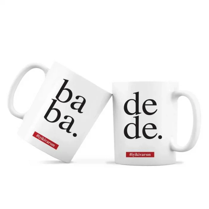 İyi Ki Varsın Baba Dede İkili Kupa