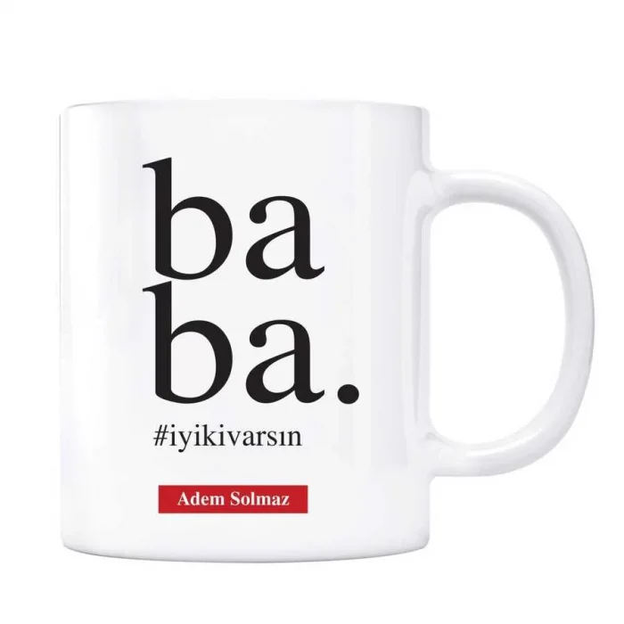 Anneler Günü Hediyesi İyi ki Varsın Anne Baba Kişiye Özel İkili Kupa