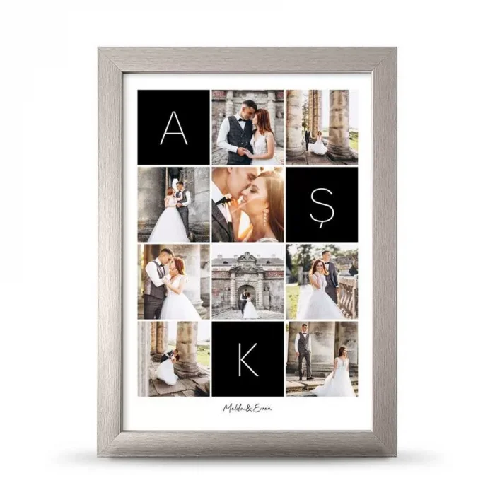 Kişiye Özel Fotoğraflı Aşk Çerçeve - 21x30 cm A4 Boy