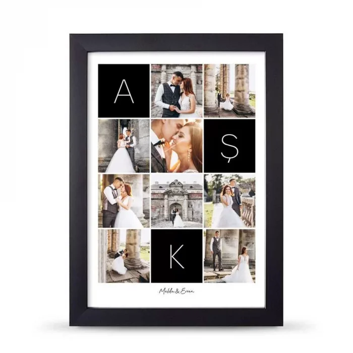 Kişiye Özel Fotoğraflı Aşk Çerçeve - 21x30 cm A4 Boy