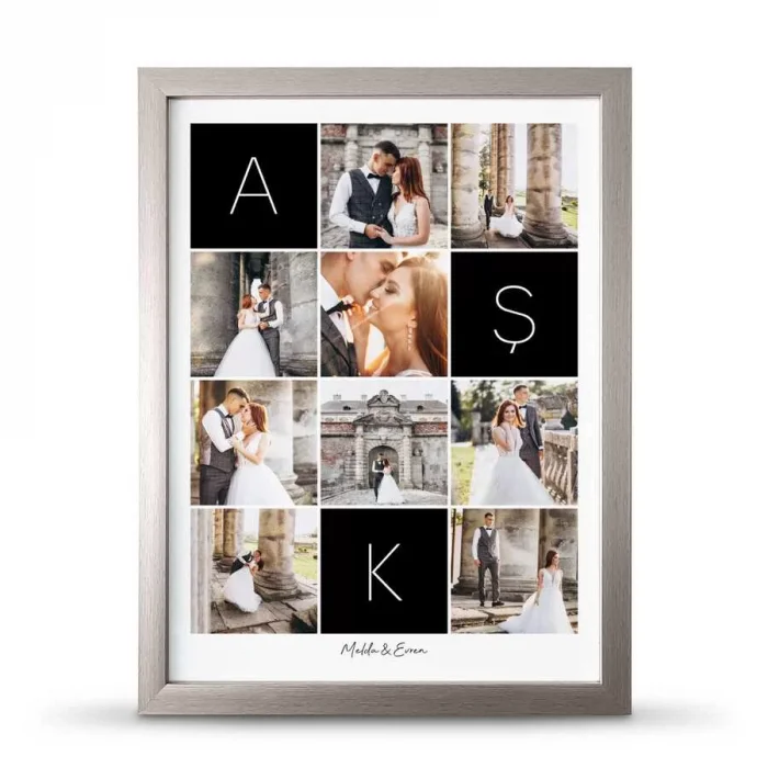 Kişiye Özel Fotoğraflı Aşk Çerçeve - 30x40 cm Büyük Boy