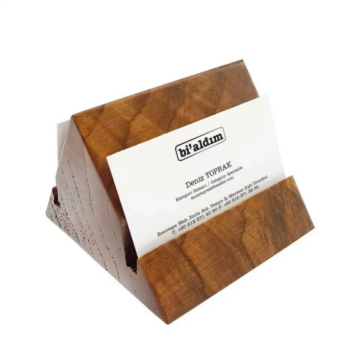 Rustik Ahşap Kartvizitlik