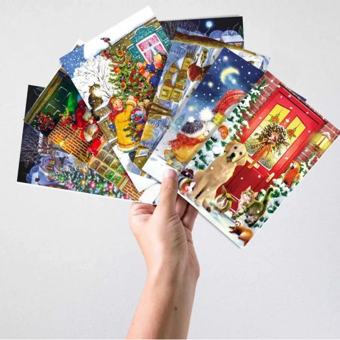 Kişiye Özel İsimli Nostalji Yeni Yıl Kartpostal Kartları