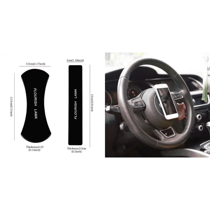 Oto Araç Telefon Tablet Tutucu Nano Ped Flourish Lama Yapışkanlı 2 li