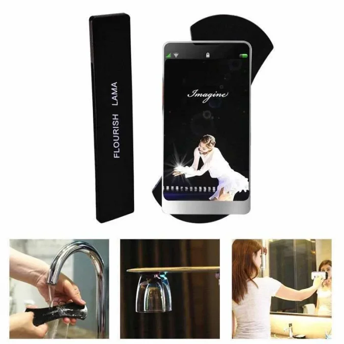 Oto Araç Telefon Tablet Tutucu Nano Ped Flourish Lama Yapışkanlı 2 li