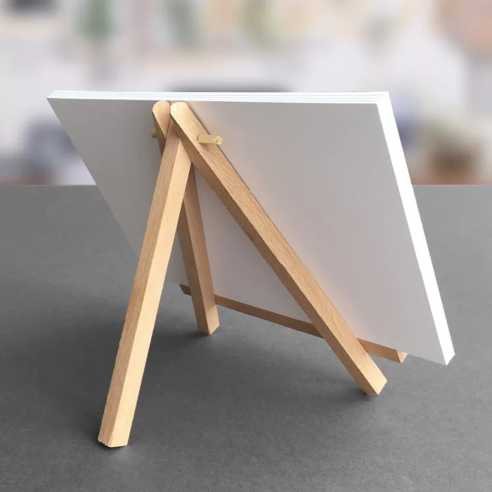 Ahşap Şövale, Ahşap Resim Standı, Ahşap Fotoğraf Standı, Masaüstü Şövale, Aksesuar Şövale, Dekor